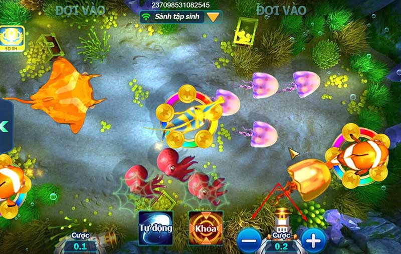 giao diện game Happy fishing